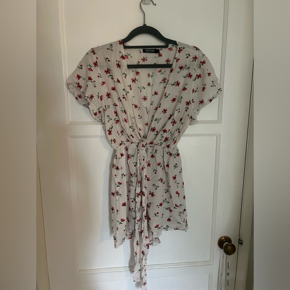 nasty gal flower romper